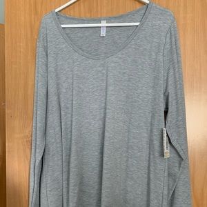 Gray lularoe lynnae long sleeve shirt